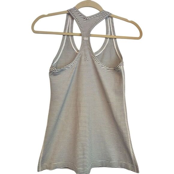 Lululemon Cool Racerback Sleeveless Striped Tank Top. 6. - Picture 3 of 6